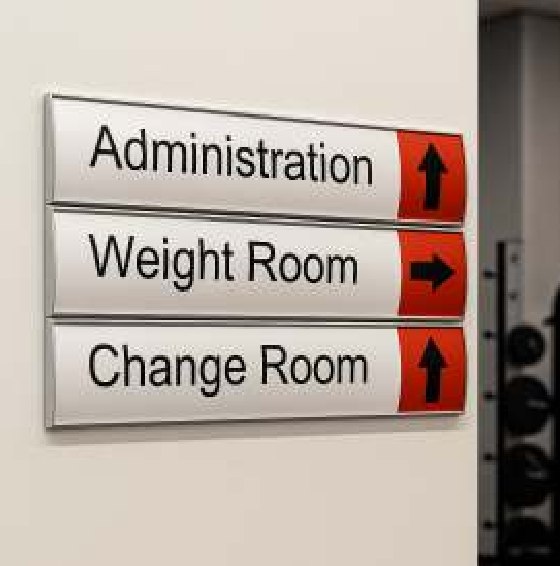 PC directional wayfinding signs
